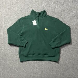 Aime Leon Dore Dark Green Zip-Up Sweater